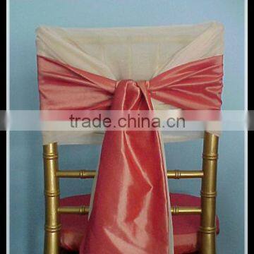 beautiful satin fabric free style chair back sash cover for weddings