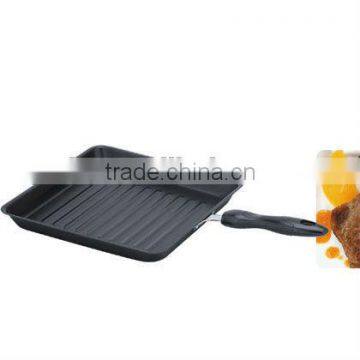 Aluminum Non-stick square frying pan Grill pans Roaster hot cookware detachable handle