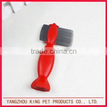 Pet Plastic Dog Comb Grooming Tool Metal Lice Comb photo-5
