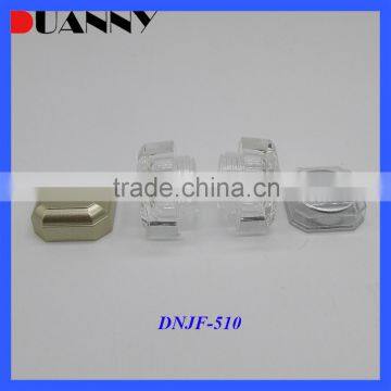 China Wholesaler Supplier Face Cream Packing 5Ml 10Ml Square Acrylic Cream Jar Cosmetic Packaging Jars photo-4