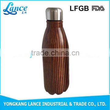 350ml/500ml customized double wall cola shaped vacuum flask