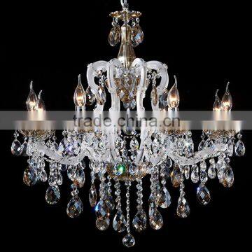 Interior Luxury Design Home Decorative Lamp White Maria Theresa Crystal Chandeliers Hanging Pendant Light Fxiture CZ6011/8