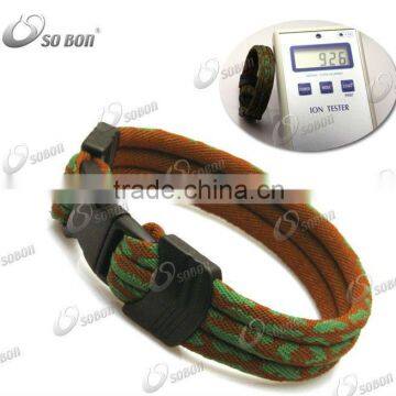 GT-051 Camouflage Braided Titanium Sports Bracelet