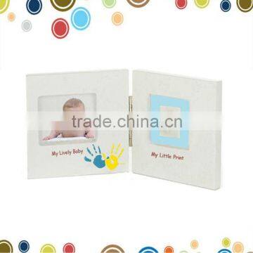 Creative gift baby prints clay desktop frame for baby foot print