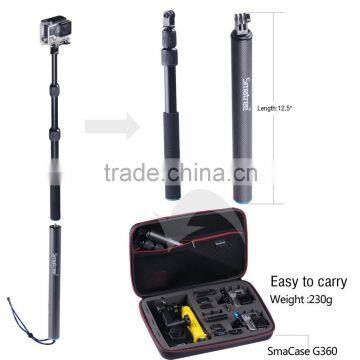 Smatree extendable hand held monopod with colorful monopods , flexible monopod for Go pro 4