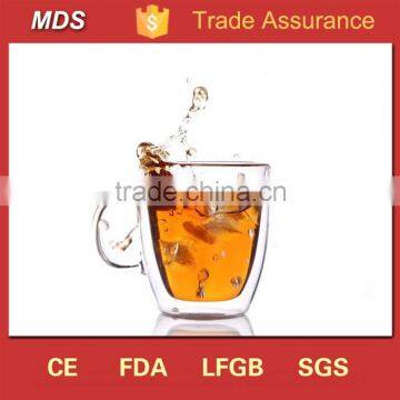 New fashion best double walled glass coffee mugs for sale                        
                                                                                Supplier's Choice