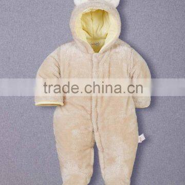 2016 Warm Fleece Baby Romper infant romper fleece toddlers romper with padding
