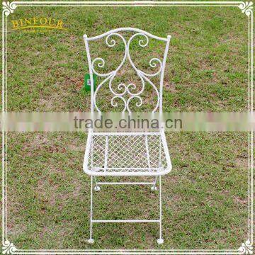 Chinese Cheap Outdoor Antique Wrought Iron Leisure Garden Chair photo-2