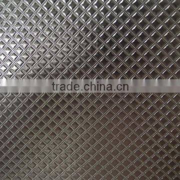 Square pattern quilted leather fabric for packaging material