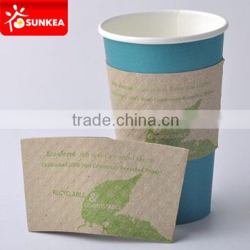 Hot sale kraft paper coffee cup sleeve with logo                        
                                                Quality Choice