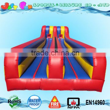 cheap two lane inflatable bungee run, inflatable sports games, inflatable bungee run for sale