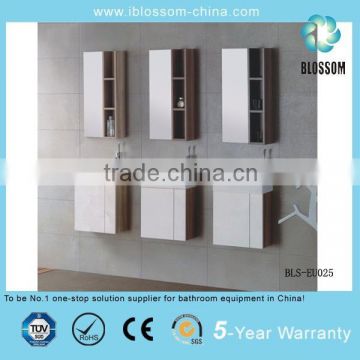 Small wall-mounted single bathroom MDF furniture cabinets vanity