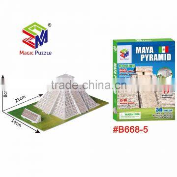 Bulk sell mystic Maya Pyramid 3d building puzzle board game