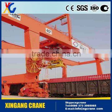 Movable Rail Mounted Double Girder Container Gantry Crane