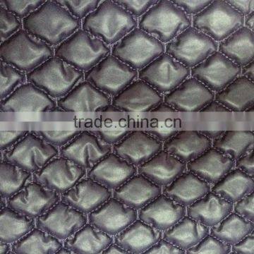 Padded winter embroidery quilting jacket/garment fabric