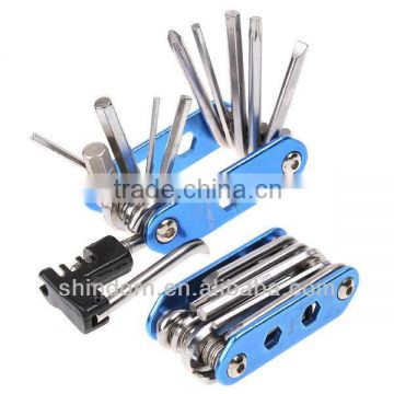 15 in 1 DIY bike repair multi tool tyre repair tool kits