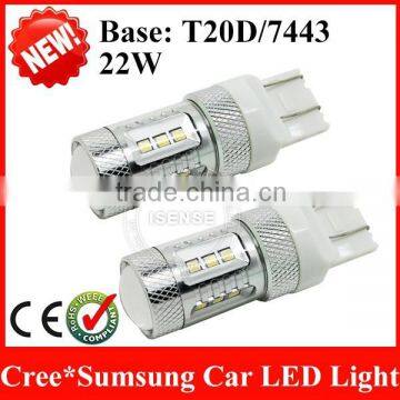 led car bulb dc9v-30v turn signal light CREEs+SUMSUNG LED LIGHT T20 7440/7443 crees led