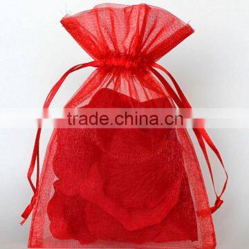 Organza Promotional Ribbon Bag Drawstring Organza Gift Bag