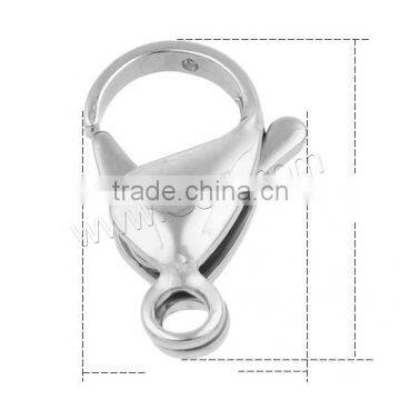 Original Color Different Size For Choice & Original Color Stainless Steel Lobster Claw Clasp 900128