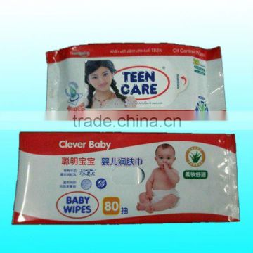 hot sale customized aluminum foil side gusset with logo printing for baby/teen wipes packaging                        
                                                                                Supplier's Choice