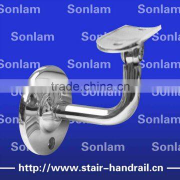 fixed square handrail post bracket for balustrade