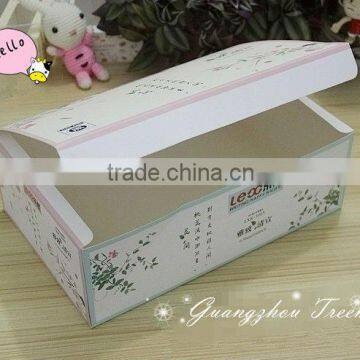 Custom printing folding colorful packaging paper box for food cake pizza convenient for transportation made in China