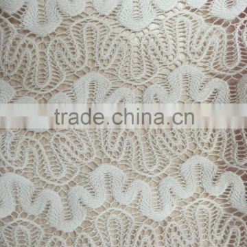 poly and cotton lace fabric t/c lace fabric