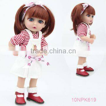 OEM soft vinyl mini baby dolls 10'' handmade in soft vinyl mini vinyl dolls for children