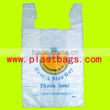 2013 HDPE PLASTIC T-shirt shopping bags