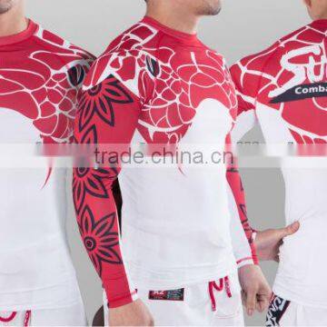 Men's Long Sleeves Custom BJJ Rash Guard