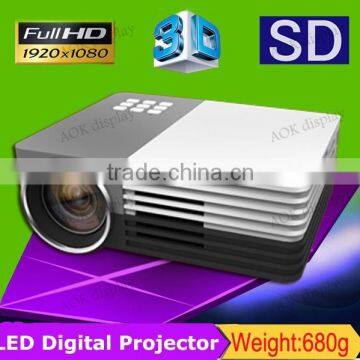 Mini LED Projector Home Cinema Theater 150 lumens support 1080P HD PC Laptop HDMI VGA USB Input