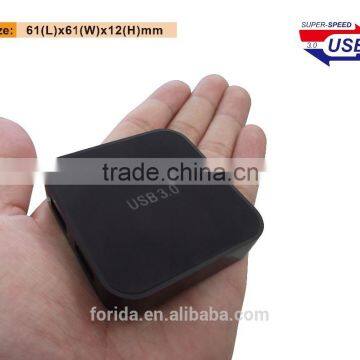 Colorful Square Usb3.0 Portable Hubs With OEM LED LOGO