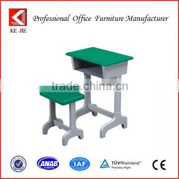 Steel Strong School Furniture double Student Desk and Chair/study table and chair unit