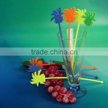 8.3 inch colored coconut tree design stick/swizzle sticks/ cocktail stick stirrer                        
                                                Quality Choice