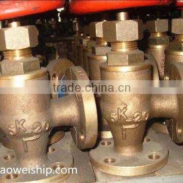 JIS Marine Bronze Screw Down Check Angle Valve F7352 5K