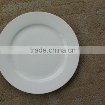 round shape white body porcelain ceramic dinnerware tableware bone china dinner plate set