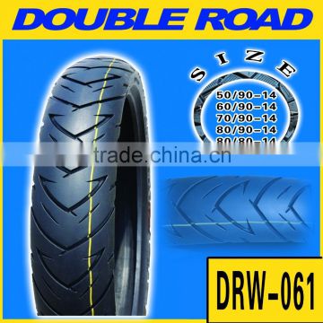 Factory supply cheap motorcycle tyre 60 / 80 - 14 with high quality for Philippines market