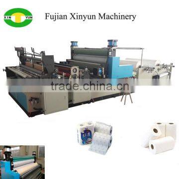 Low price gluing lamination kitchen towel paper rewinding machine