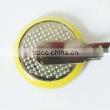 3V lithium battery cr927 cr2025 CR2032 button battery with solder tabs /pins