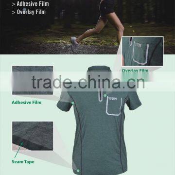 Adhesive film used on waterproof seamless pocket,shoes and backpack