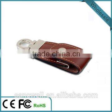 Bulk Leather USB Flash Drive for promotion gifts