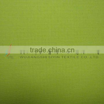 360T/0.1 dull plaid poly Pongee green fabric