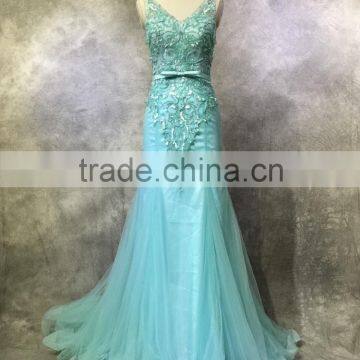 Guangzhou Factory Real Sample Latest Strapless Long Prom Dress photo-2