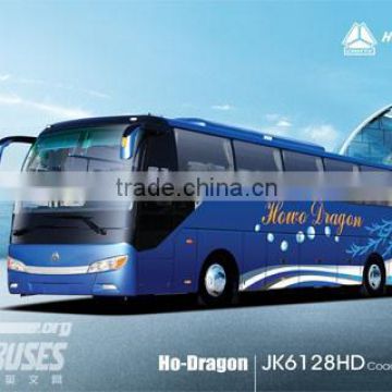 Hot Sale around the earth SINOTRUK HOWO coach bus 25 -55 seats 336hp Euro 2 emission