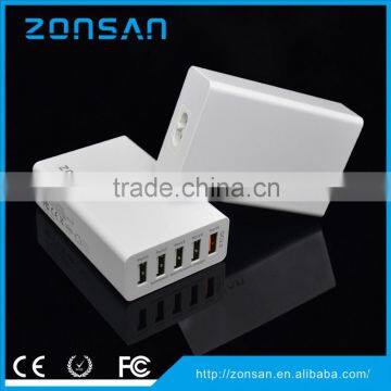 Wholesale 5-PORT USB Charger Adapter QC3.0 Quick Charger