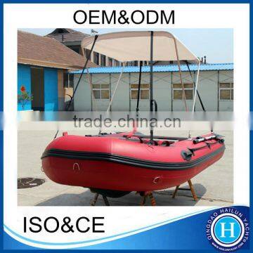 PVC rc boats for fishing 5 persons inflatable boat runabout 360 for sale