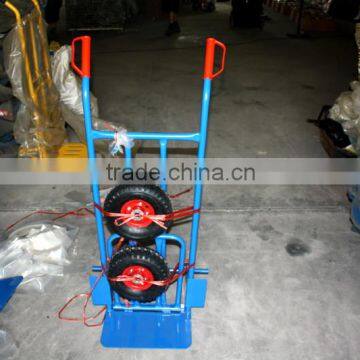 hand trolley with coating frame and air wheel