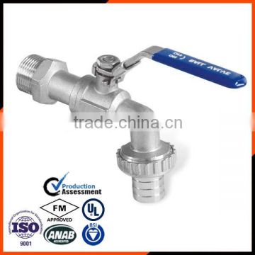 Stainless Steel Bibcock Ball Valve in QF201W