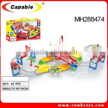 BO plastic models for assemble track car track