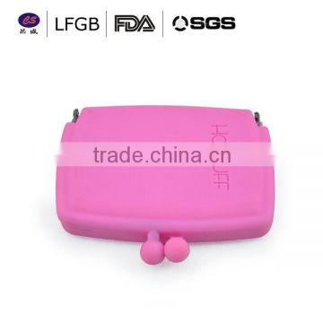 hot promotional silicone purse / silicone coin purse for girls